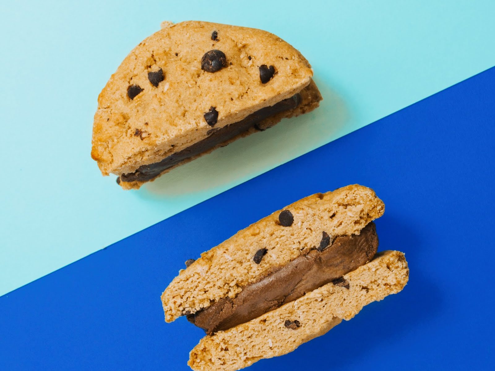 Protein cookie peanut butter sandwhich